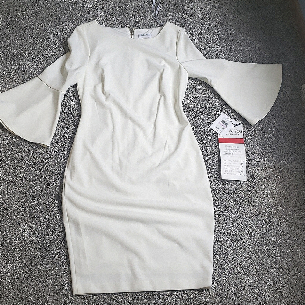 NEW Calvin Klein Ivory dress